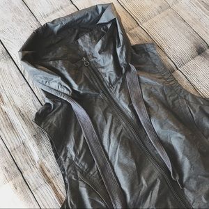 Cato Hooded Windbreaker Zip Up Vest